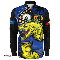 Amazing Aussie Parramatta Eels NAIDOC Indigenous Warrior Spirit Long Sleeve Shirt