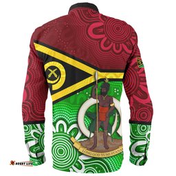 Amazing Aussie Vanuatu Custom Vanuatu Seal With Aboriginal Patterns Style Long Sleeve Shirt