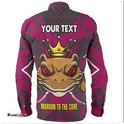 Amazing Aussie Cane Toads Sport Custom Marron To The Core Long Sleeve Shirt