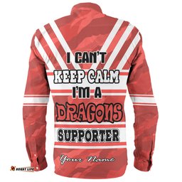 Amazing Aussie St. George Illawarra Dragons Custom St. George Illawarra Dragons Supporter Long Sleeve Shirt