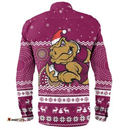Amazing Aussie Queensland Cane Toads Christmas Custom Ugly Xmas And Aboriginal Patterns For Die Hard Fan Long Sleeve Shirt