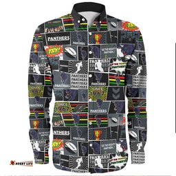 Amazing Aussie Penrith Panthers Team Of Us Die Hard Fan Supporters Comic Style Long Sleeve Shirt