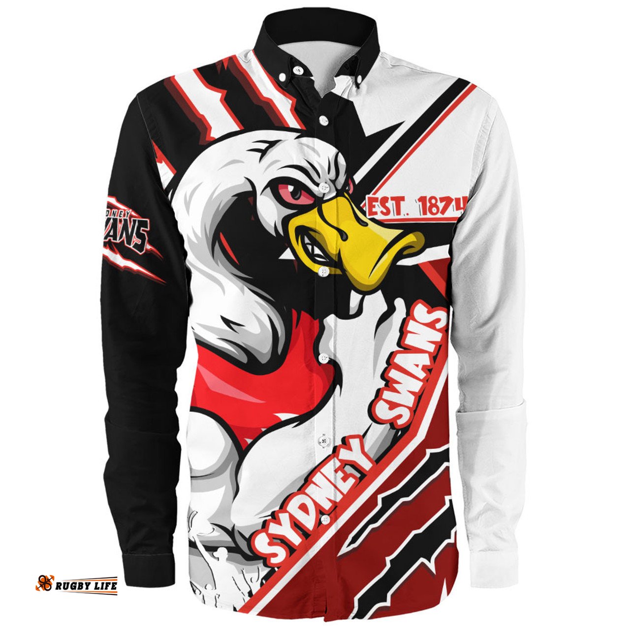 Amazing Aussie Sydney Swans Battlefield Glory Gear Long Sleeve Shirt