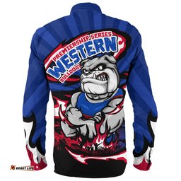 Amazing Aussie Western Bulldogs Premiership Series Flame Edition Long Sleeve Shirt
