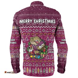 Amazing Aussie Queensland Cane Toads Christmas Custom Chrissie Spirit Long Sleeve Shirt