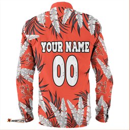 Amazing Aussie St. George Illawarra Dragons Custom Tropical Patterns St. George Illawarra Dragons Long Sleeve Shirt