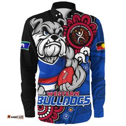 Amazing Aussie Western Bulldogs Power Through Generations NAIDOC Edition Long Sleeve Shirt