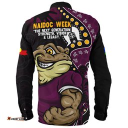 Amazing Aussie Queensland Maroons NAIDOC Indigenous Warrior Spirit Long Sleeve Shirt