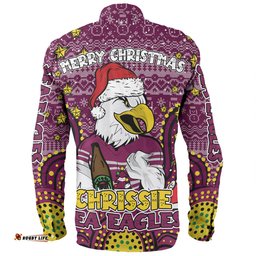 Amazing Aussie Manly Warringah Sea Eagles Christmas Custom Christmas Knit Patterns Vintage Jersey Ugly Long Sleeve Shirt