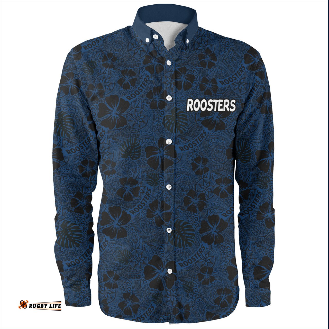 Amazing Aussie Sydney Roosters Scream With Tropical Patterns Long Sleeve Shirt