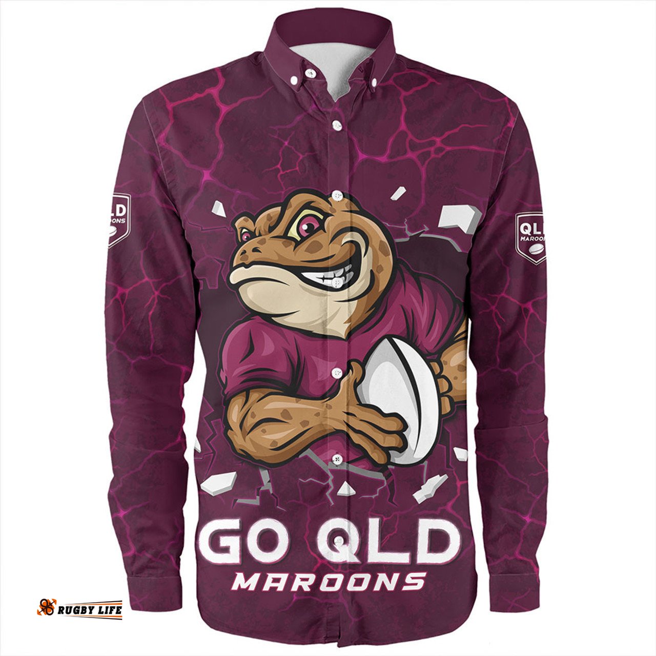 Amazing Aussie Queensland Maroons Go QLD Maroons Break The Limit Long Sleeve Shirt