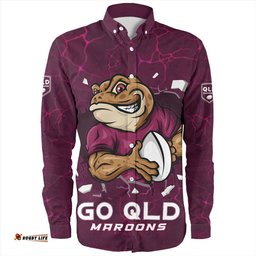 Amazing Aussie Queensland Maroons Go QLD Maroons Break The Limit Long Sleeve Shirt