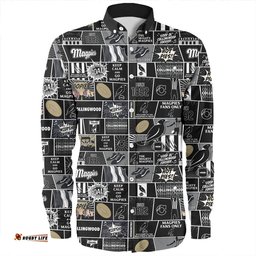Collingwood Long Sleeve Button Shirt Legacy Of The Pride Comic Style