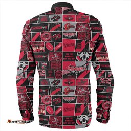 Essendon Long Sleeve Button Shirt Legacy Of The Pride Comic Style