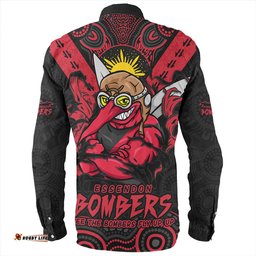 Essendon Long Sleeve Button Shirt Ripped Legacy Of The Game