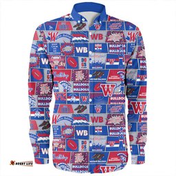 Western Bulldogs Long Sleeve Button Shirt Legacy Of The Pride Comic Style