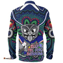 New Zealand Warriors Long Sleeve Button Shirt Aboriginal Inspired Naidoc Week Custom For Die Hard Fan Supporters