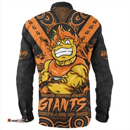 GWS GIANTS Long Sleeve Button Shirt Ripped Legacy Of The Game