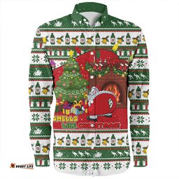 Australia Long Sleeve Button Shirt Smells Like Christmas Cheer