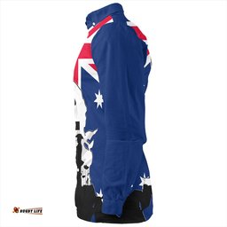 Australia Anzac Day Long Sleeve Button Shirt - Anzac Day With Map And Flag Australia Long Sleeve Button Shirt