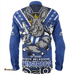 North Melbourne Long Sleeve Button Shirt Ripped Legacy Of The Game