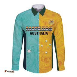 Custom Pride Month Matildas Long Sleeve Button Shirt Australia Til Its Done Mixed Color