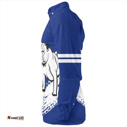 Canterbury-Bankstown Bulldogs Long Sleeve Button Shirt - Bulldogs Mascot Quater Style