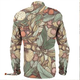 Australia Gumtree Long Sleeve Button Shirts - Australian Native Plants Long Sleeve Button Shirts