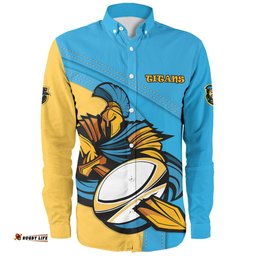 Gold Coast Titans Long Sleeve Button Shirt Custom Team Of Us Die Hard Fan Supporters