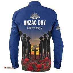 Australia Long Sleeve Button Shirt - Anzac Day Keeping The Spirit Alive With Australia Flag