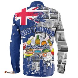 Australia Long Sleeve Button Shirt - Australia Big Things Long Sleeve Button Shirt