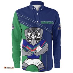 New Zealand Warriors Long Sleeve Button Shirt Custom Team Of Us Die Hard Fan Supporters
