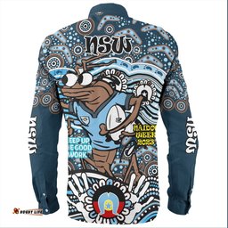 Cockroach Naidoc Week Long Sleeve Button Shirt - Aboriginal Inspired For Our Elders NAIDOC Week 2023