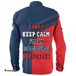Sydney Roosters Long Sleeve Button Shirt Custom Team Of Us Die Hard Fan Supporters
