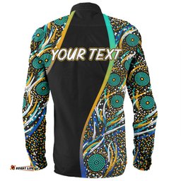 Australia Aboriginal Custom Long Sleeve Button Shirt - Color Dot Dreamtime Long Sleeve Button Shirt