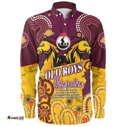 Australia Brisbane Anzac Day Custom Long Sleeve Button Shirt - Old Boys Bronxnation Shirt