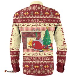 Australia Christmas Custom Long Sleeve Button Shirt - Smells Like Christmas Long Sleeve Button Shirt