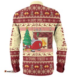 Australia Christmas Custom Long Sleeve Button Shirt - Smells Like Christmas Long Sleeve Button Shirt