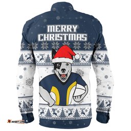 North Queensland Cowboys Christmas Custom Long Sleeve Button Shirt - Special Ugly Christmas Long Sleeve Button Shirt
