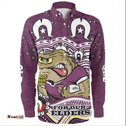 Cane Toads Naidoc Week Long Sleeve Button Shirt - Aboriginal Inspired For Our Elders NAIDOC Week 2023