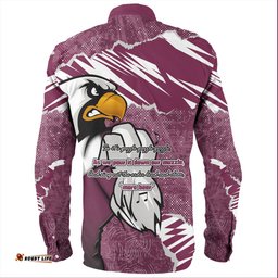 Manly Warringah Sea Eagles Long Sleeve Button Shirt - Theme Song