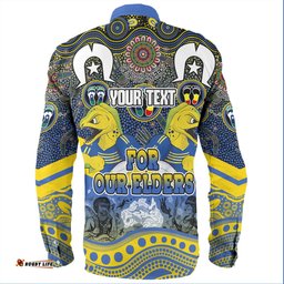Parramatta Eels Naidoc Week Long Sleeve Button Shirt - NAIDOC Week 2023 Indigenous For Our Elders