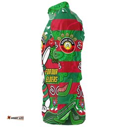 South Sydney Rabbitohs Custom Long Sleeve Button Shirt - For Our Elders Home Jersey Shirt
