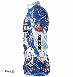 Canterbury-Bankstown Bulldogs Custom Long Sleeve Button Shirt - Naidoc Week Doggies Shirt