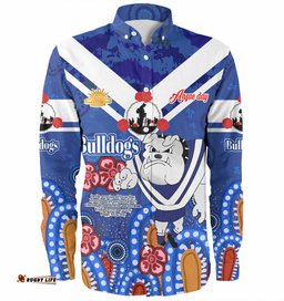 Canterbury-Bankstown Bulldogs Anzac Day Custom Long Sleeve Button Shirt - Bulldogs Anzac Quotes Shirt