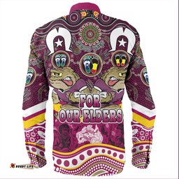 Cane Toads Naidoc Week Long Sleeve Button Shirt - NAIDOC Week 2023 Indigenous For Our Elders