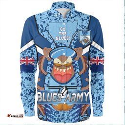 Cockroach Sport Long Sleeve Button Shirt - Custom Go Mighty Inspired