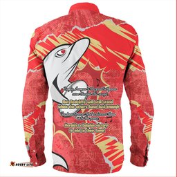 Redcliffe Dolphins Long Sleeve Button Shirt - Theme Song