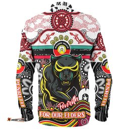 Penrith Panthers Naidoc Week Custom Long Sleeve Button Shirt - For Our Elders Home Jersey Shirt