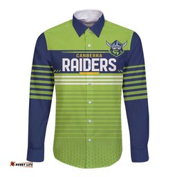 Raiders Rugby Custom Long Sleeve Button Shirt The Green Machine Simple Style